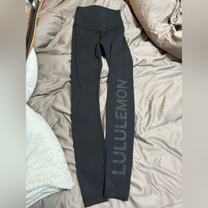 Lululemon Leggings, Size 2 Worn Once, Black